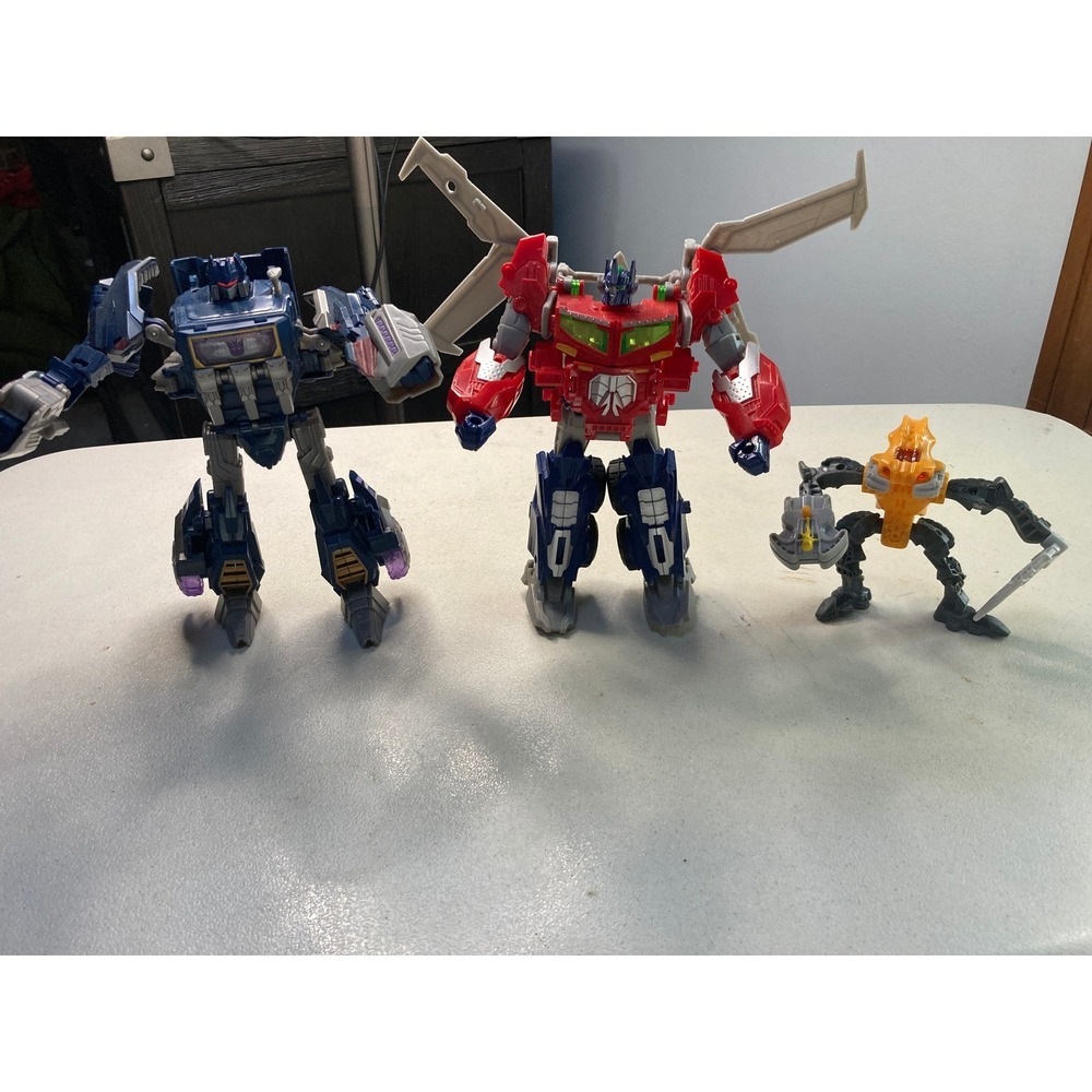 Transformers Beast Hunters Optimus Prime Fall Cybertron Soundwave Mixed Lot